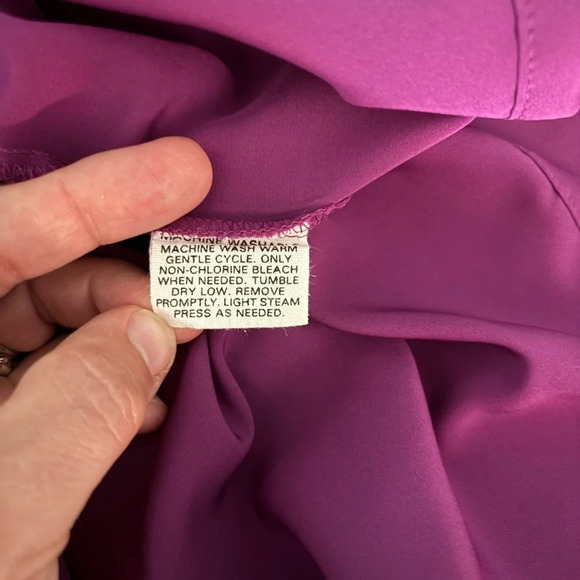 Vintage Pendleton Country Sophisticates Womens Long Sleeve Plum Cowl Neck Blouse - Picture 7 of 9